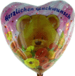 Luftballons mit Herzlichen Glckwunsch Brchen